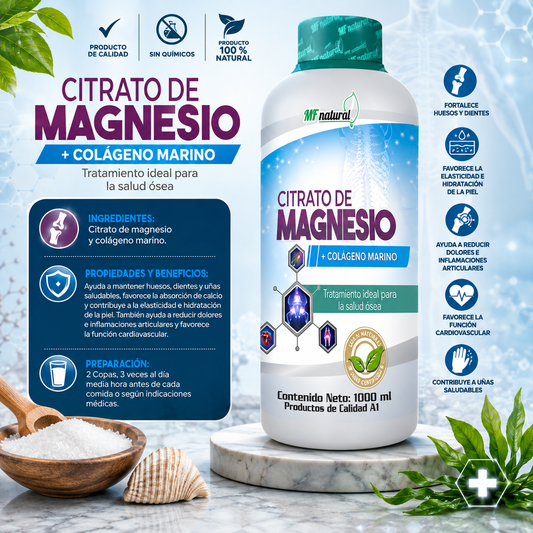 Citrato de Magnesio + Colágeno Marino
