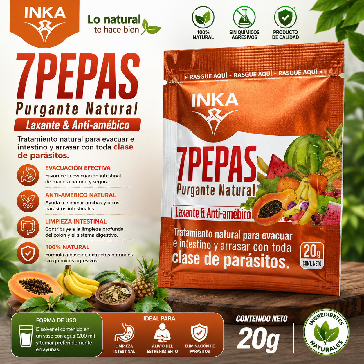 Inka 7 Pasas – Purgante Natural